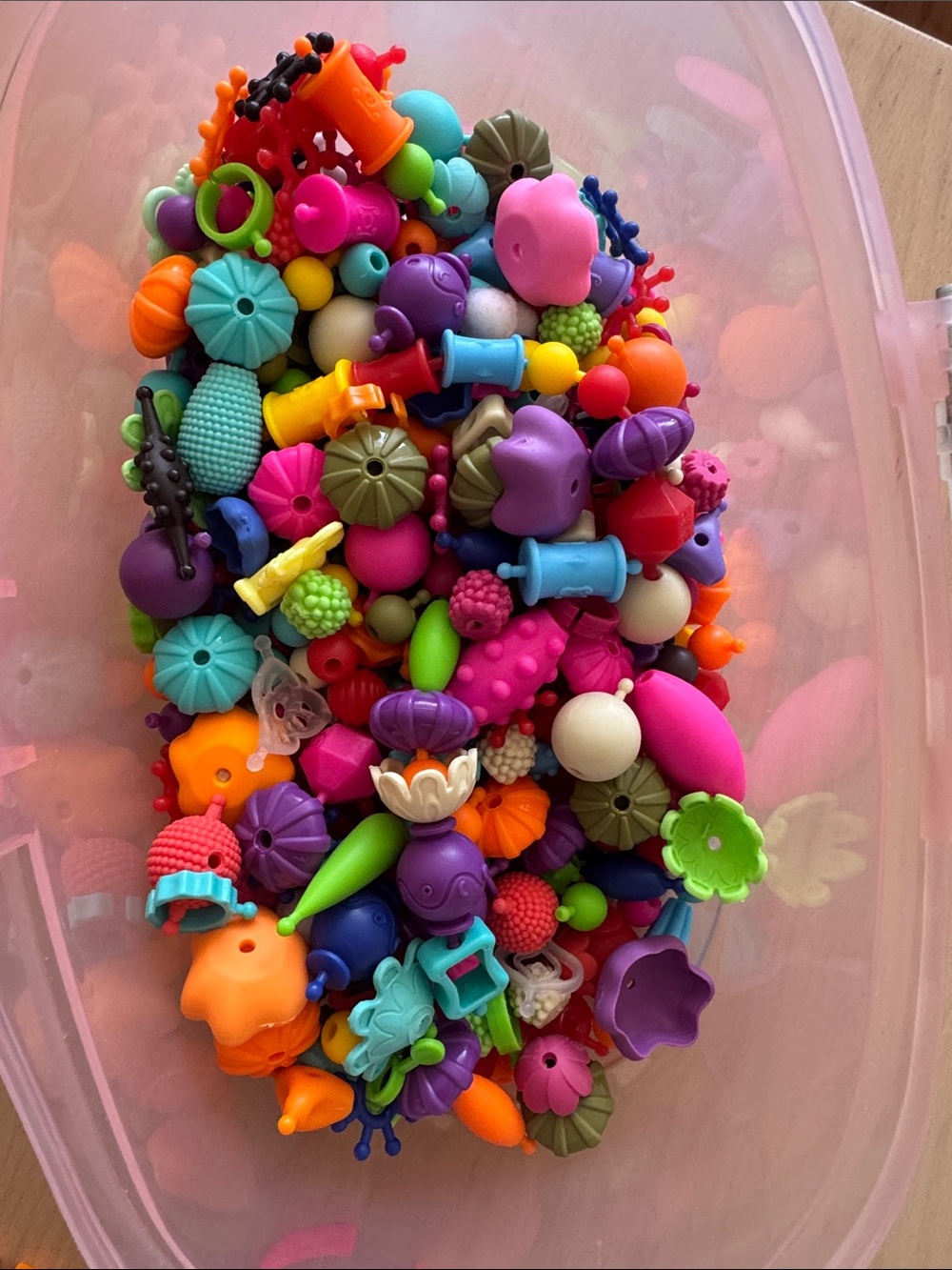 Kids Sensory Bead and Connector Toy Set - Multicolor